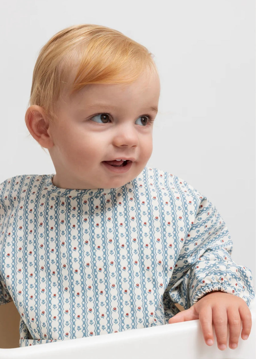 Smekkur með ermum - Floral Stripe