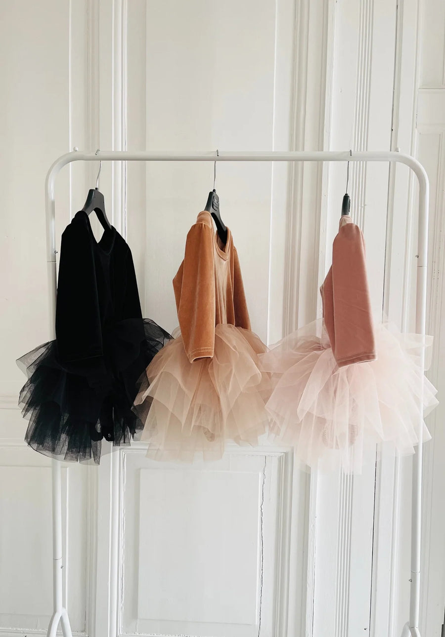 Kjóll - Velvet - Tutu - Caramel