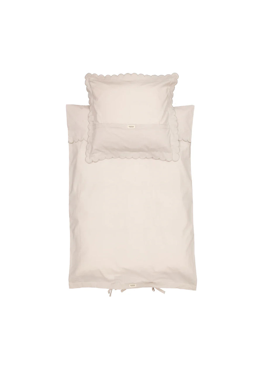 Rúmföt - Junior - Scallop - Grey Sand(100x140cm)