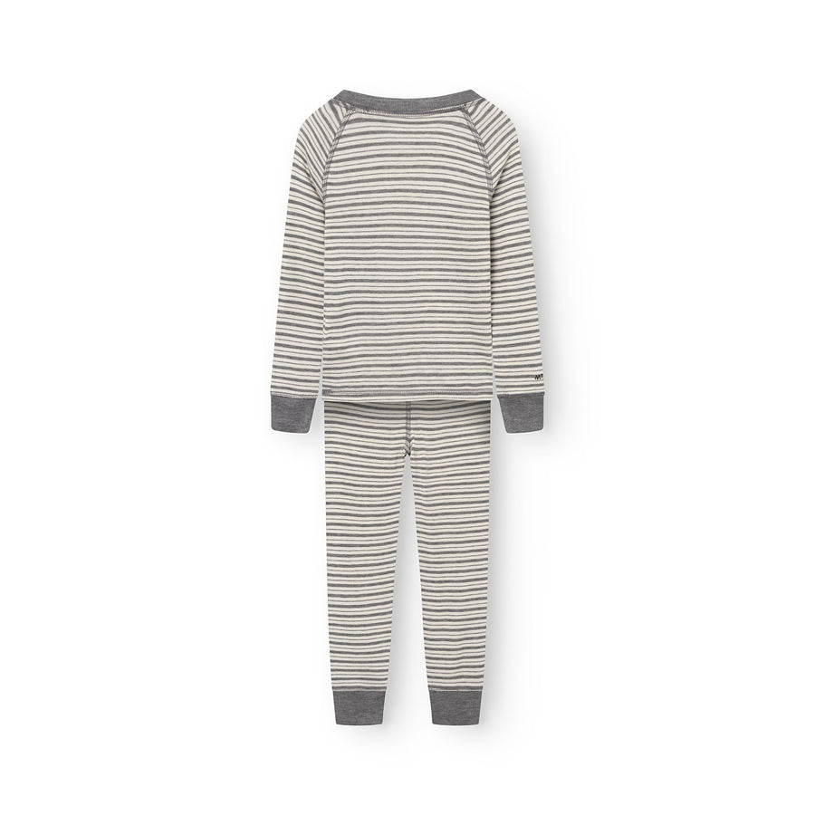 Föðurland - Matbela - Sett - Dark grey melange stripes- kemur í lok ágúst