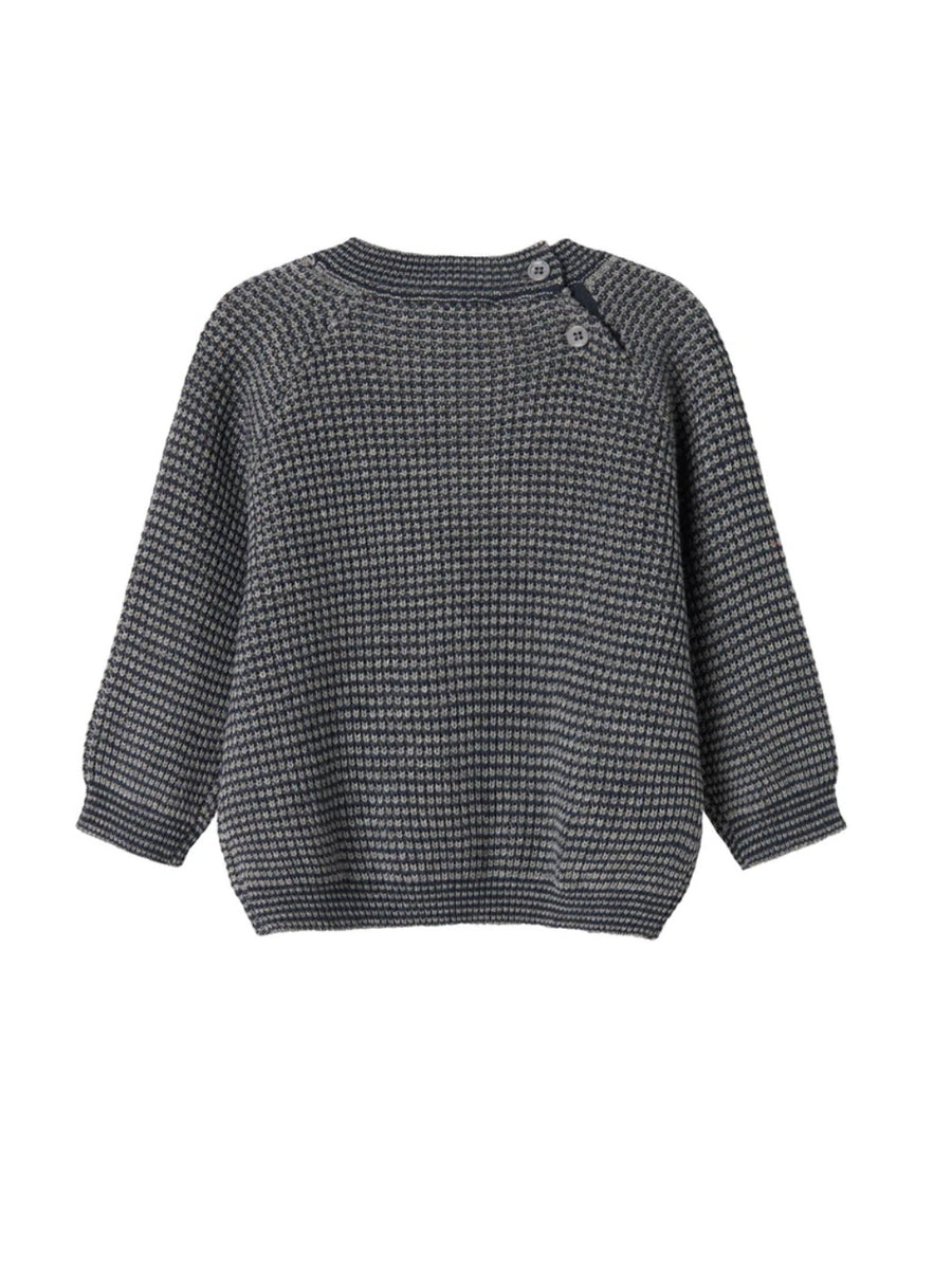 Peysa - Torin - Ull - Baby -  Pilot Navy Stripe