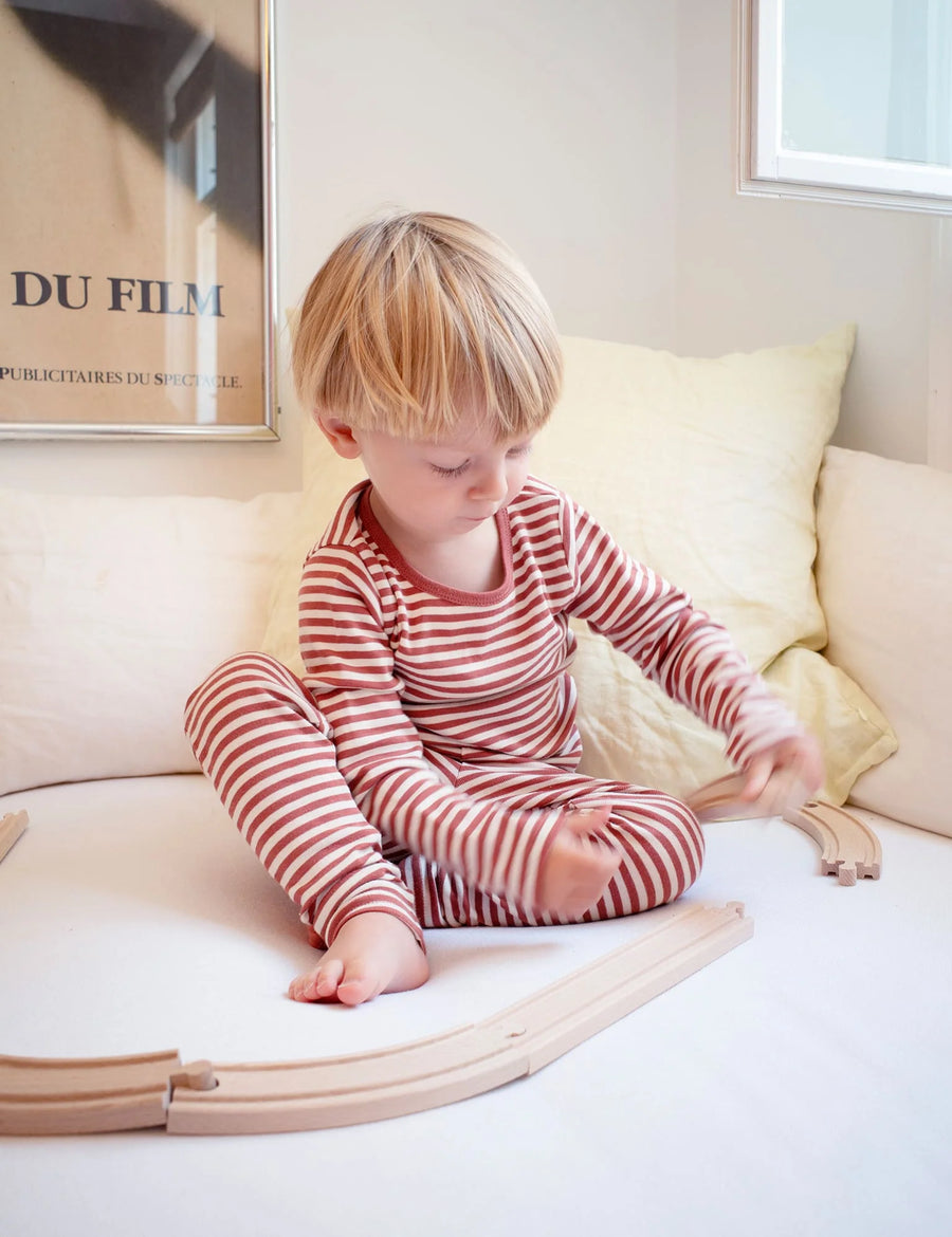 Leggings - Striped - Norgaard - Cedar Wood/Vanilla Ice