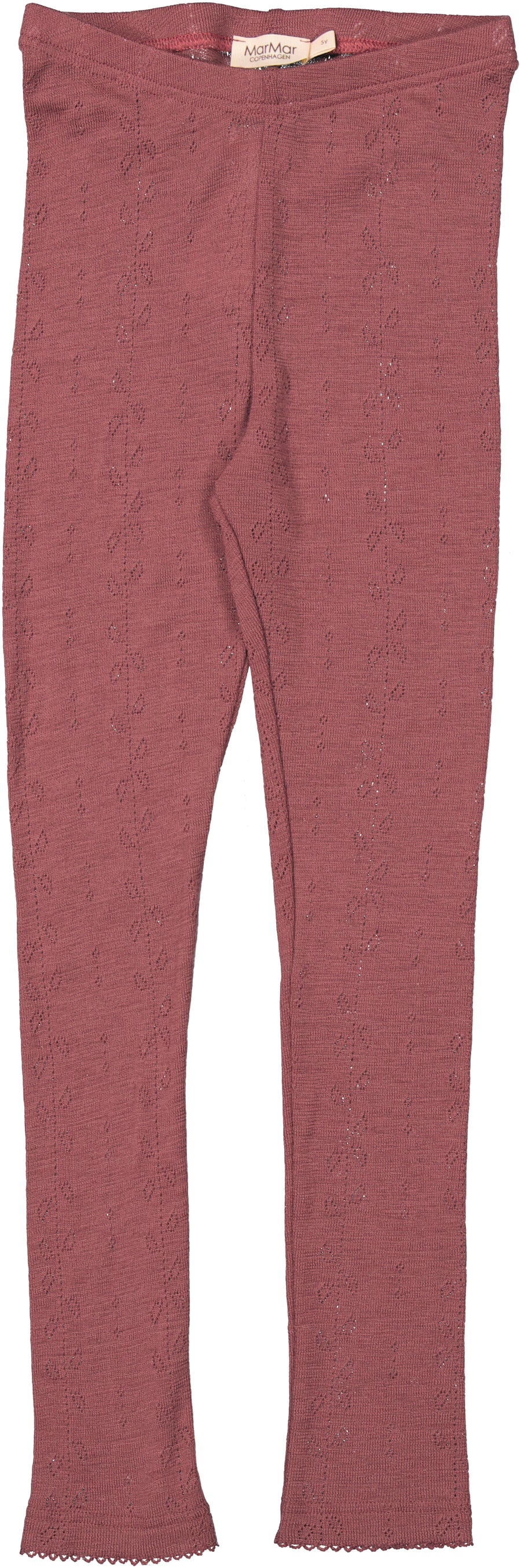 Leggings - Ull - Pointelle - Berry Blend