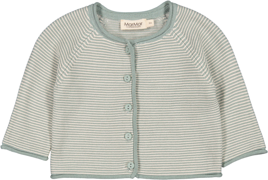 Peysa - Totti - Hneppt - Baby - Dusty Jade Stripe