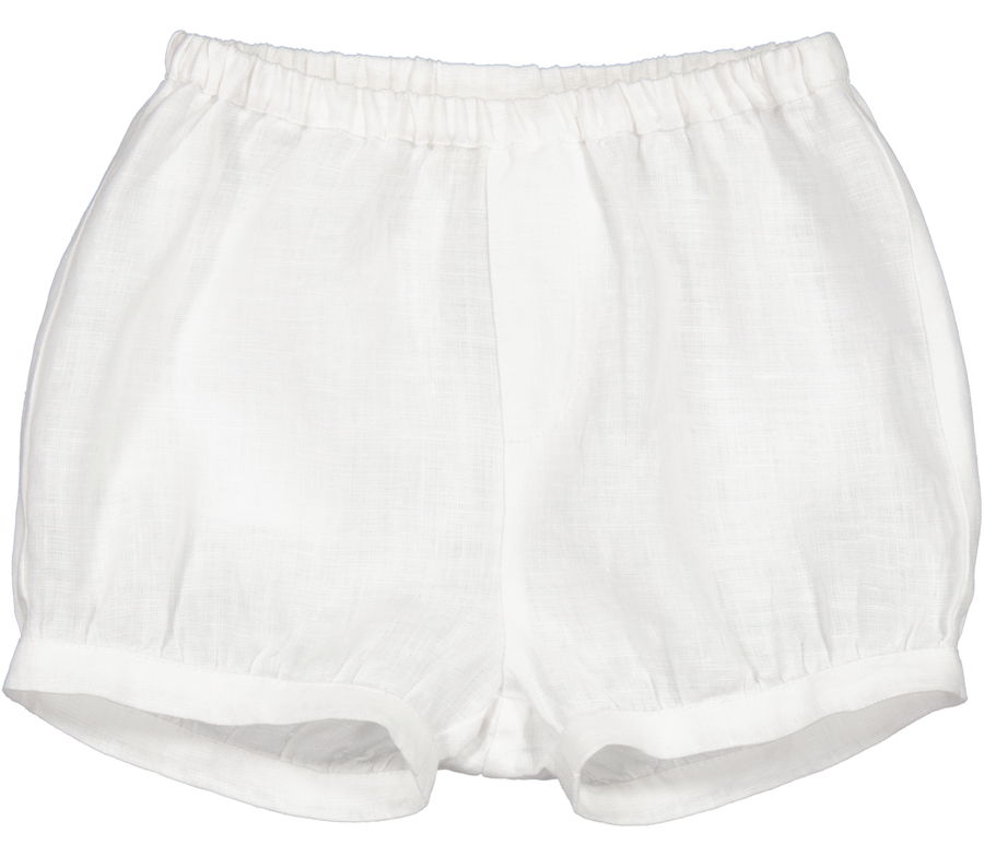 Stuttbuxur - Pabi - Linen - White