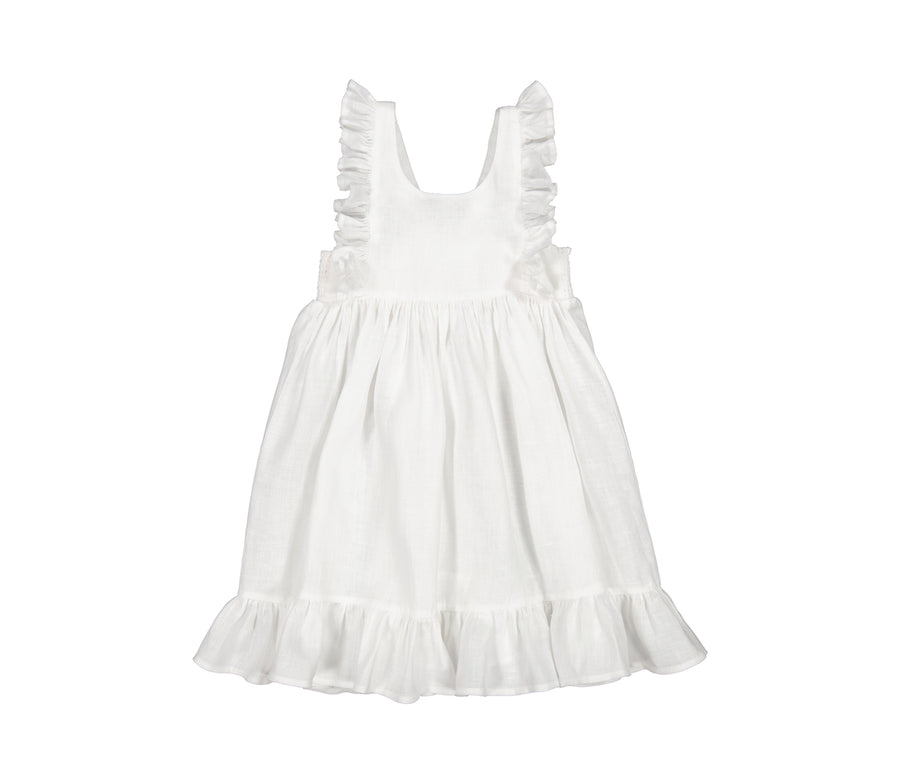 Kjóll - Danita - Linen - White
