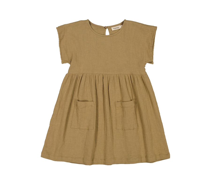 Kjóll - Doriana - Linen - Dark Dijon