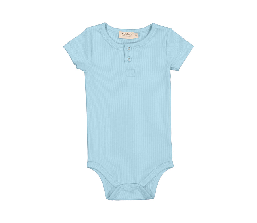 Samfella - Stutterma - Modal - Rib - Tölur - Heavenly Blue