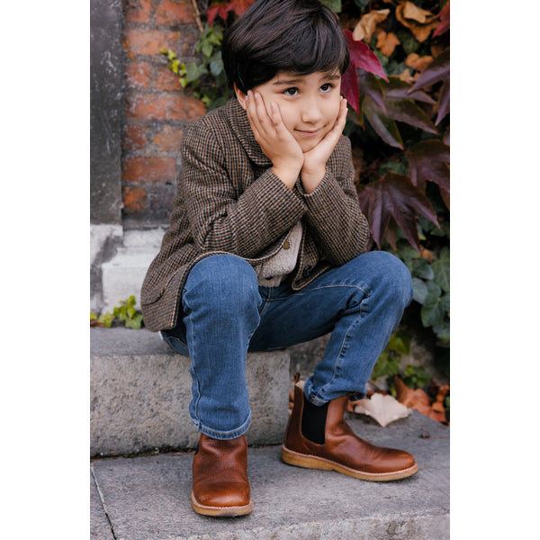 Jakki - Ull - Oval -  Earthy Check