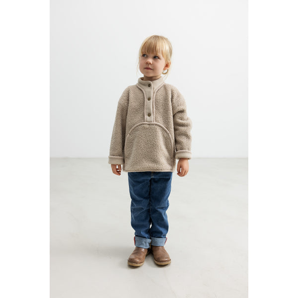 Peysa - Anorak - Teddy - Oyster Grey