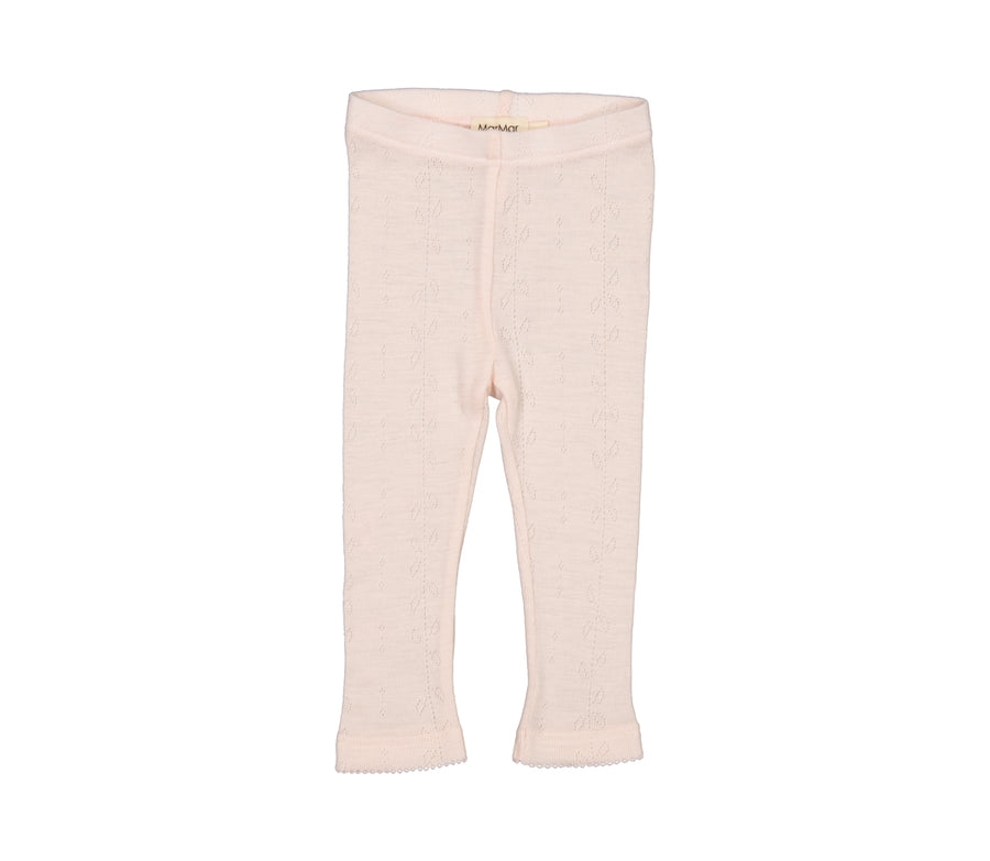 Leggings - Ull - Pointelle - Pink Dahlia