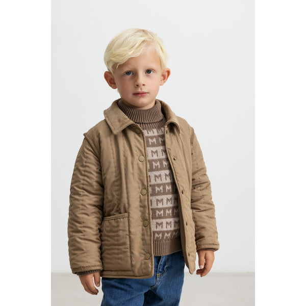 Peysa - Baby - Ull - Talmi - Terre Stripe
