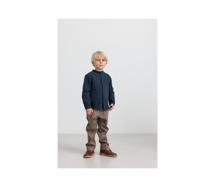 Skyrta - Torben - Dark Blue Stripe