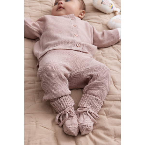 Sokkar - Knit - Ungbarna - Faded Rose