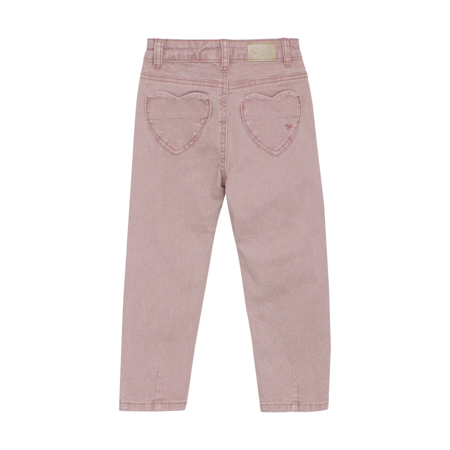 Buxur - Denim - Mom fit heart pocket