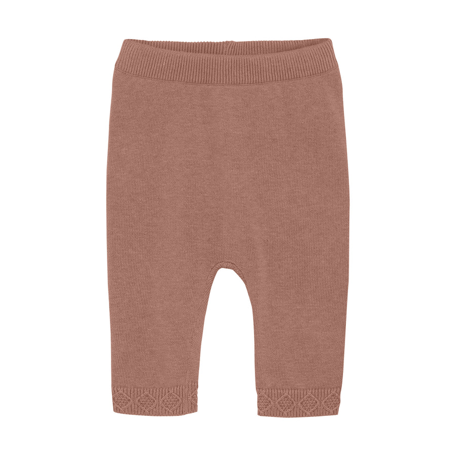 Buxur - Knit - Ull - Baby - Burlwood