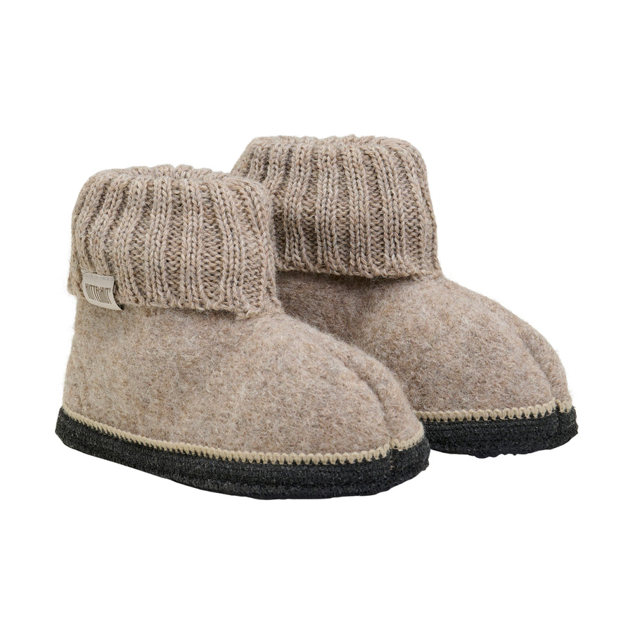 Inniskór - Ull - Huttelihut - Camel Melange