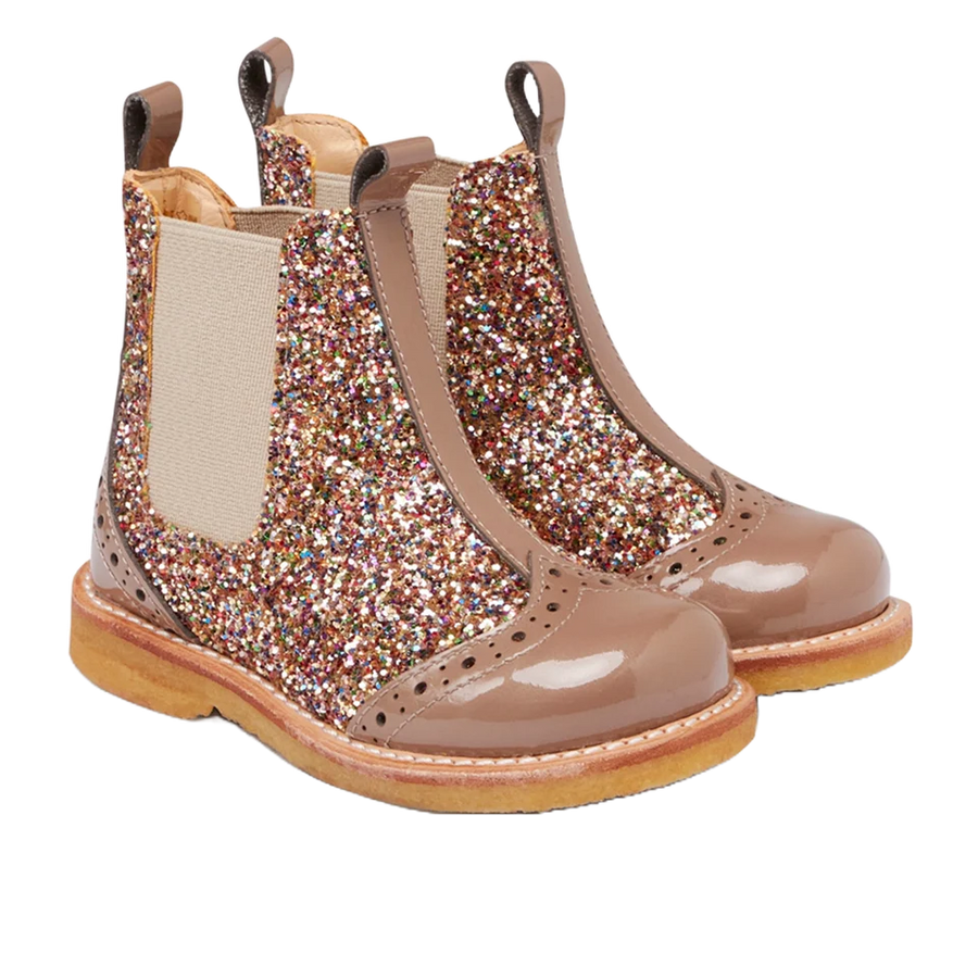 Skór - Chelsea - Glitter - Nougat/Beige - Kemur í lok október