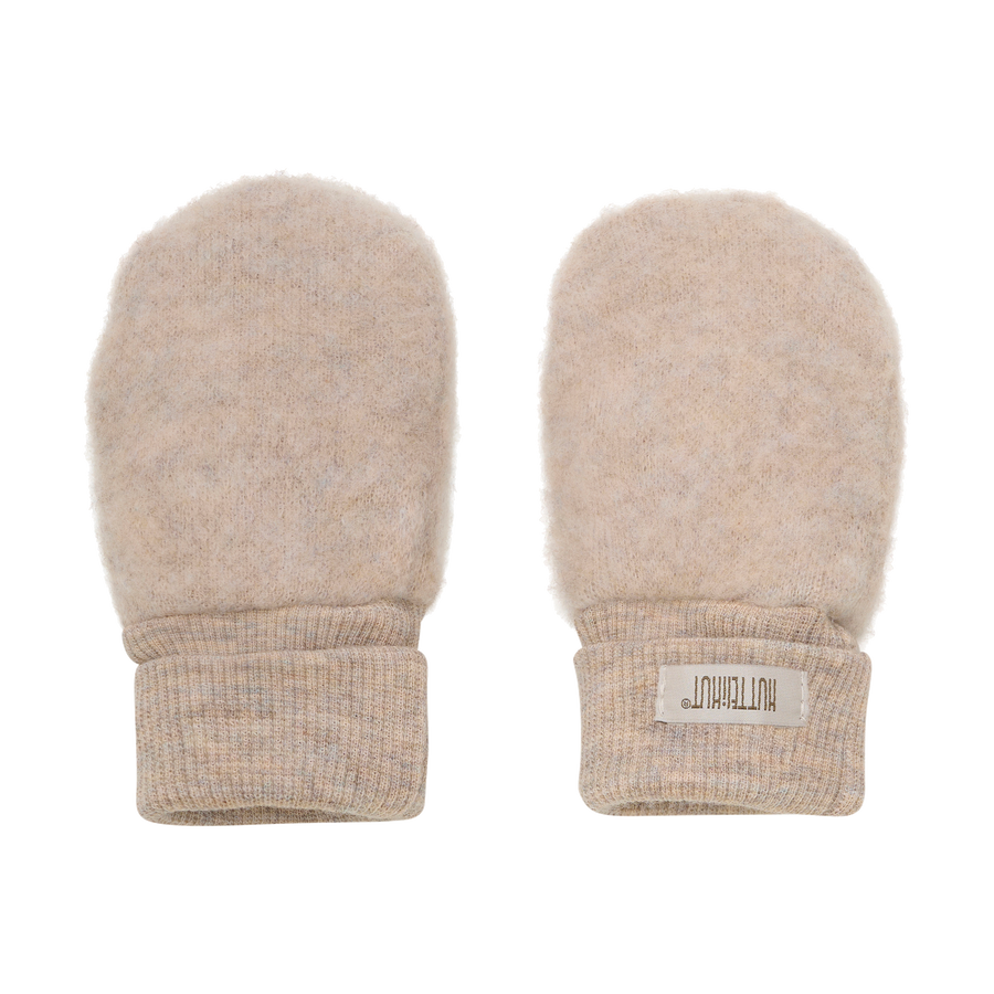 Vettlingar - Ull - 2-layer - Camel Melange