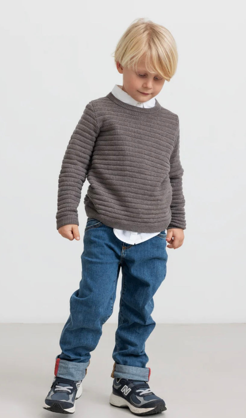 Peysa - Tano - Merino - Dusty Brown Mel