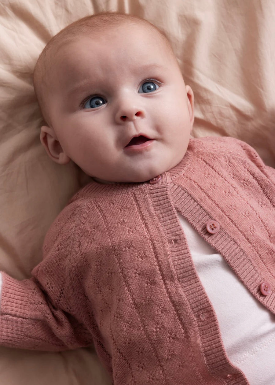 Peysa - Taki - Merino - Baby - Rose Parfait