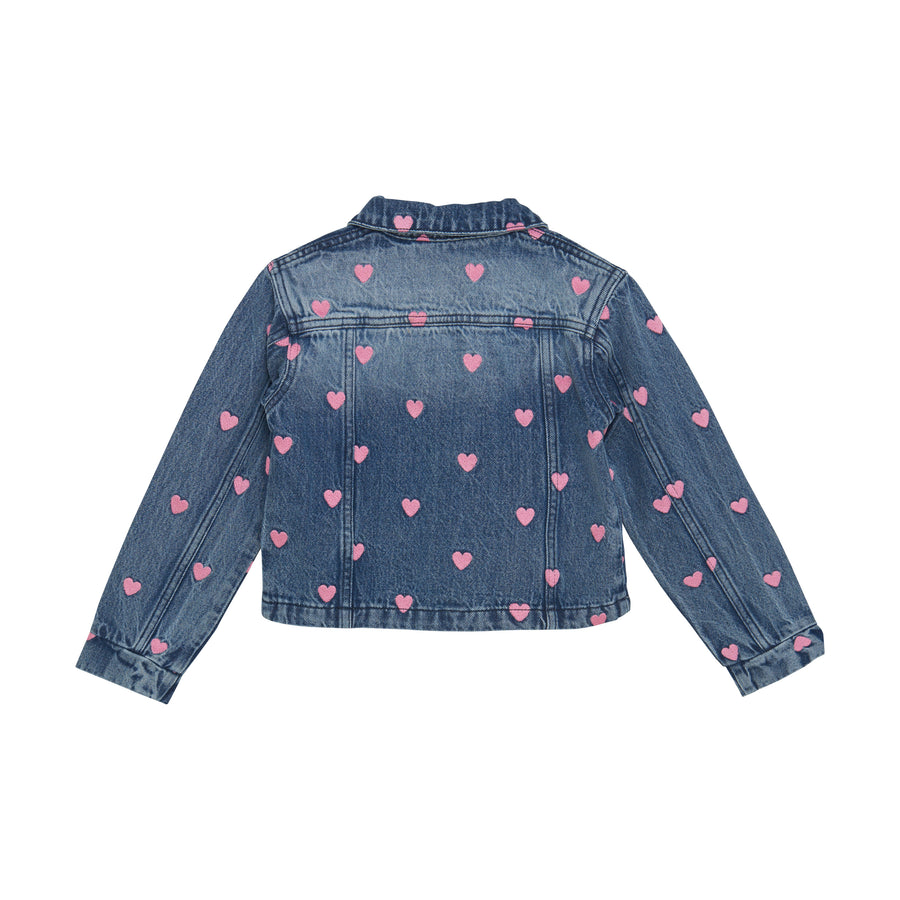 Gallajakki - Denim - Blue Hearts