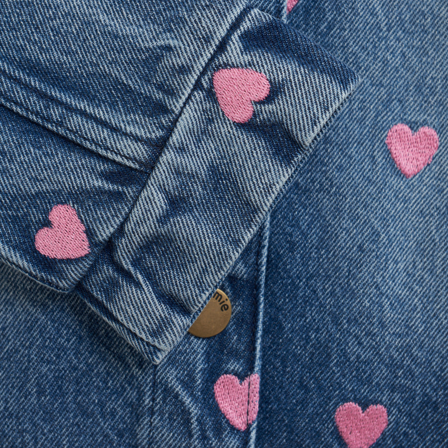 Gallajakki - Denim - Blue Hearts