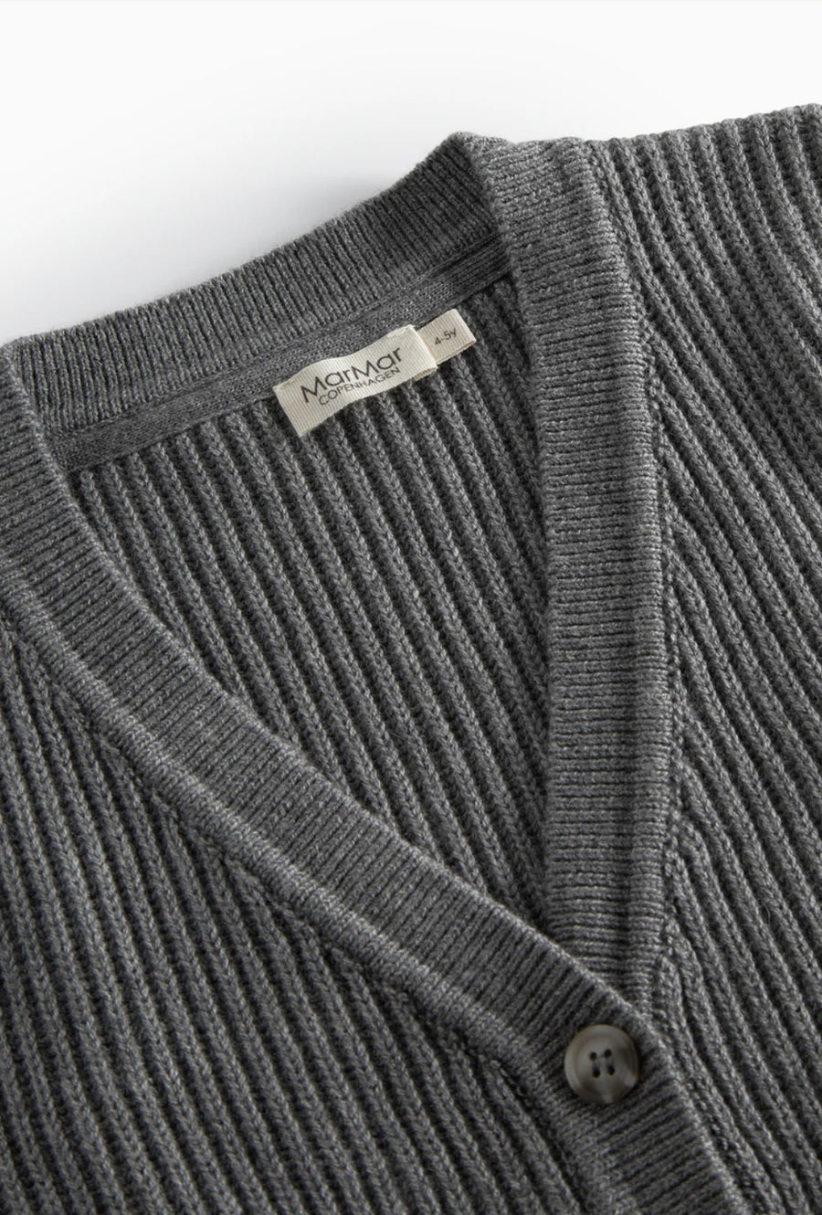 Peysa - Hneppt - Tarono - Ull - Grey Melange