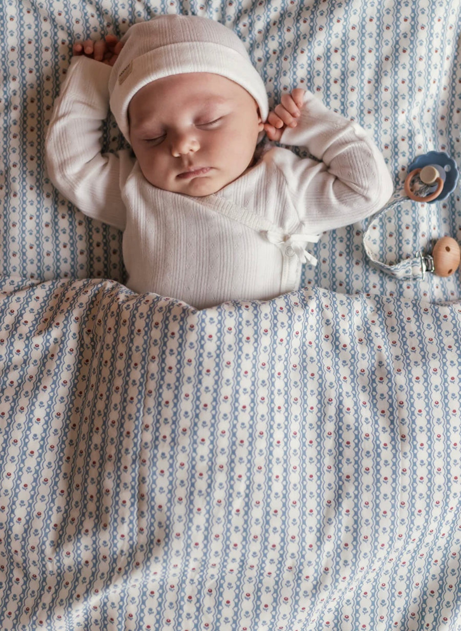 Rúmföt - Baby - Floral Stripe(70x100cm)