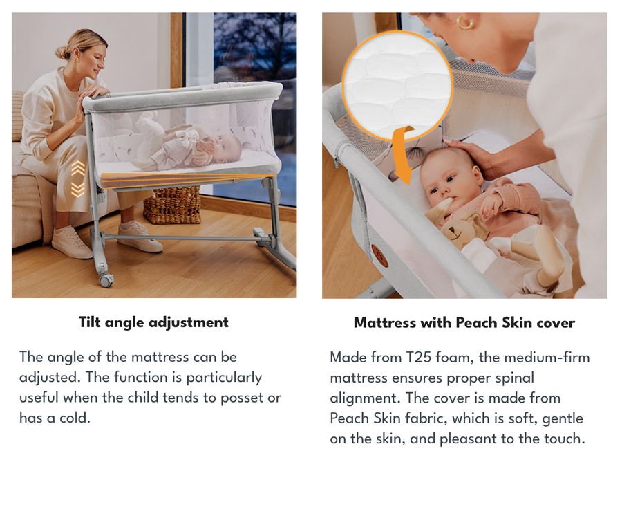 Lionelo Arora 3in1 Co-sleeper – Vagga - Cappuchino
