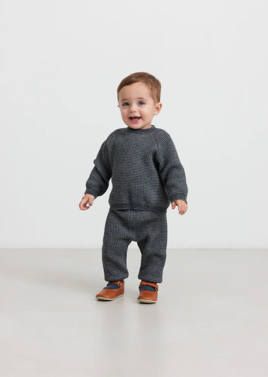 Buxur - Penn - Ull - Baby - Pilot Navy Stripe