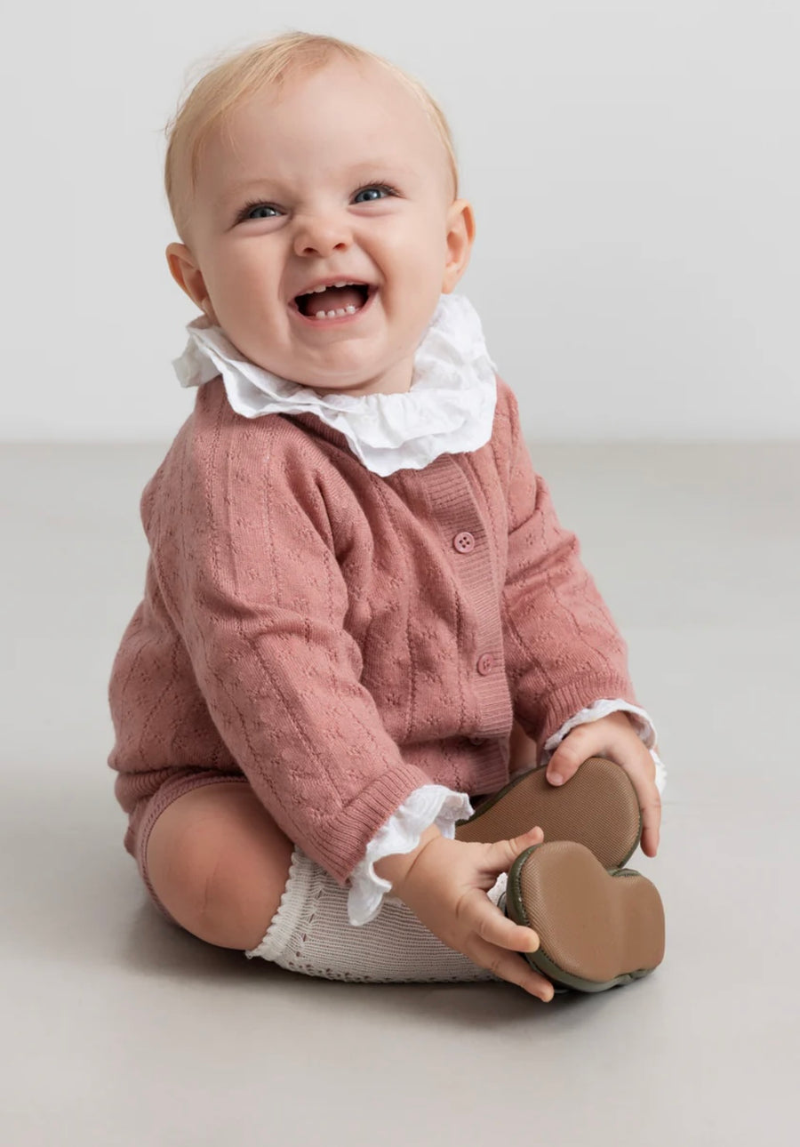 Peysa - Taki - Merino - Baby - Rose Parfait