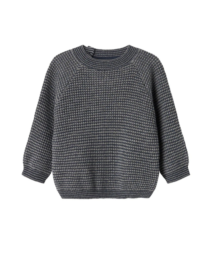 Peysa - Torin - Ull - Baby -  Pilot Navy Stripe