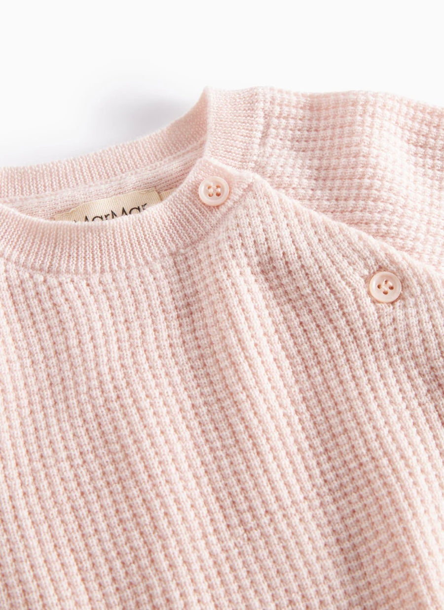 Peysa - Toll - Merino - Waffle - Rose Quartz