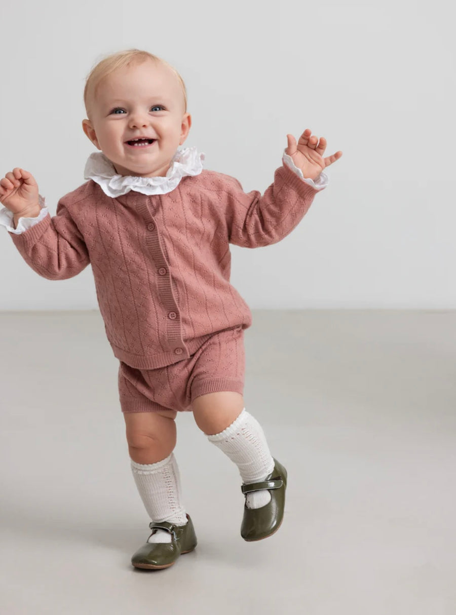 Peysa - Taki - Merino - Baby - Rose Parfait