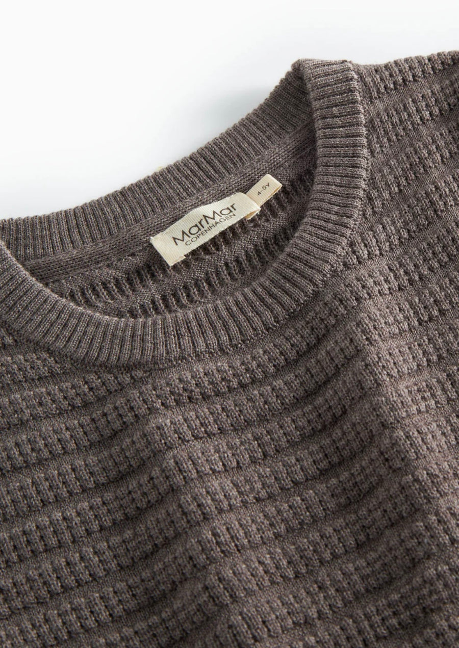 Peysa - Tano - Merino - Dusty Brown Mel