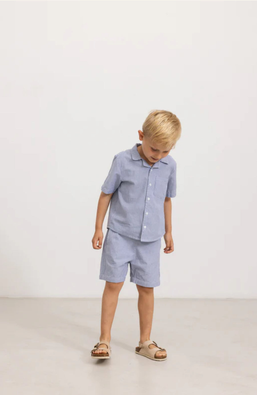 Stuttbuxur - Pal - Navy Stripe