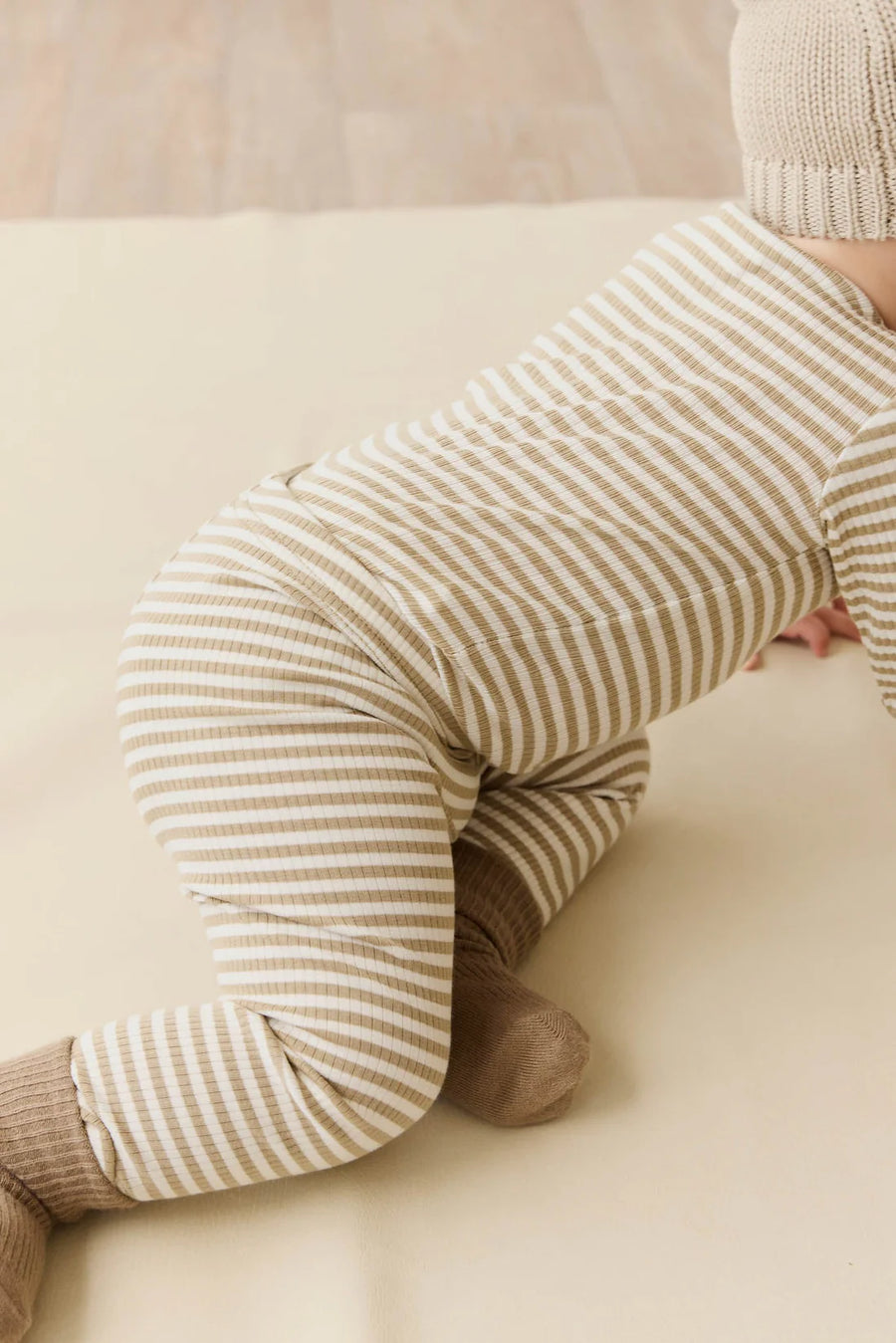 Leggings - Jamie Kay - Narrow Stripe Balm/Cloud