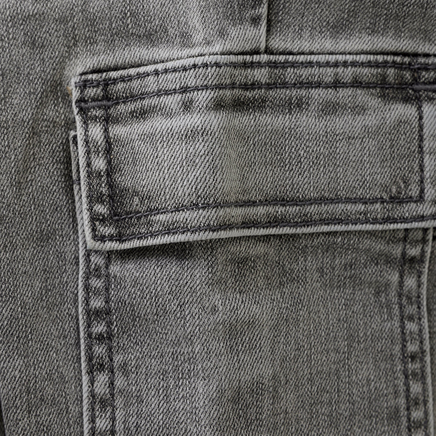 Buxur - Cargo - Grey Denim