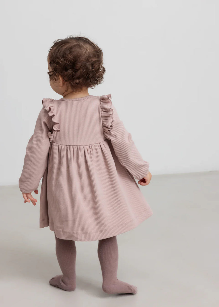 Kjóll - Frill - Rib - Faded Rose