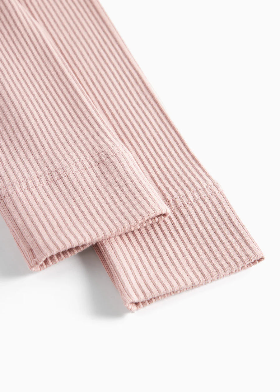 Leggings - Rib - Faded Rose