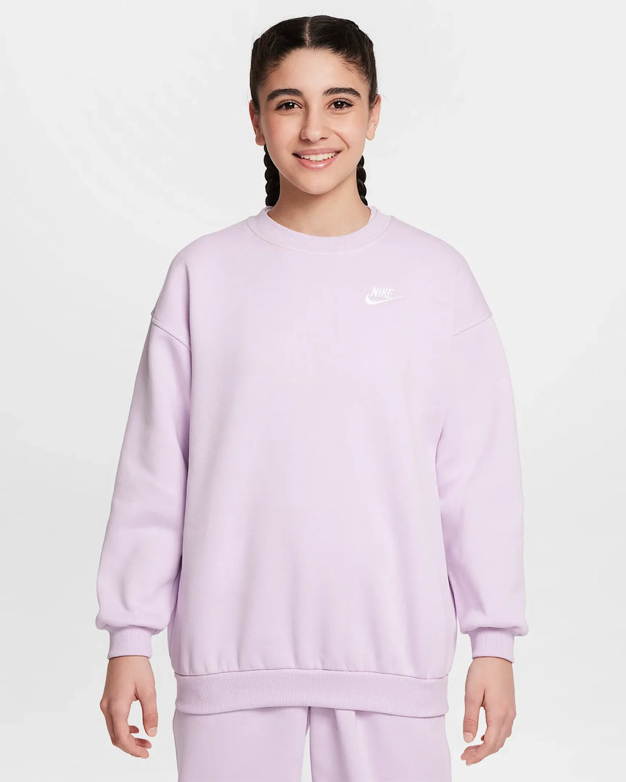 Nike Sportswear club oversized peysa - Doll/White