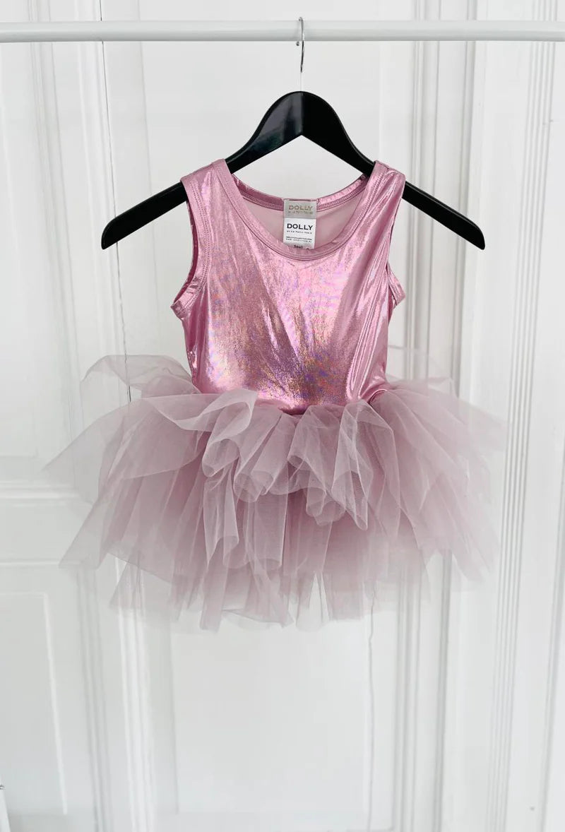 Kjóll -  METALLIC -  TUTU - Pink