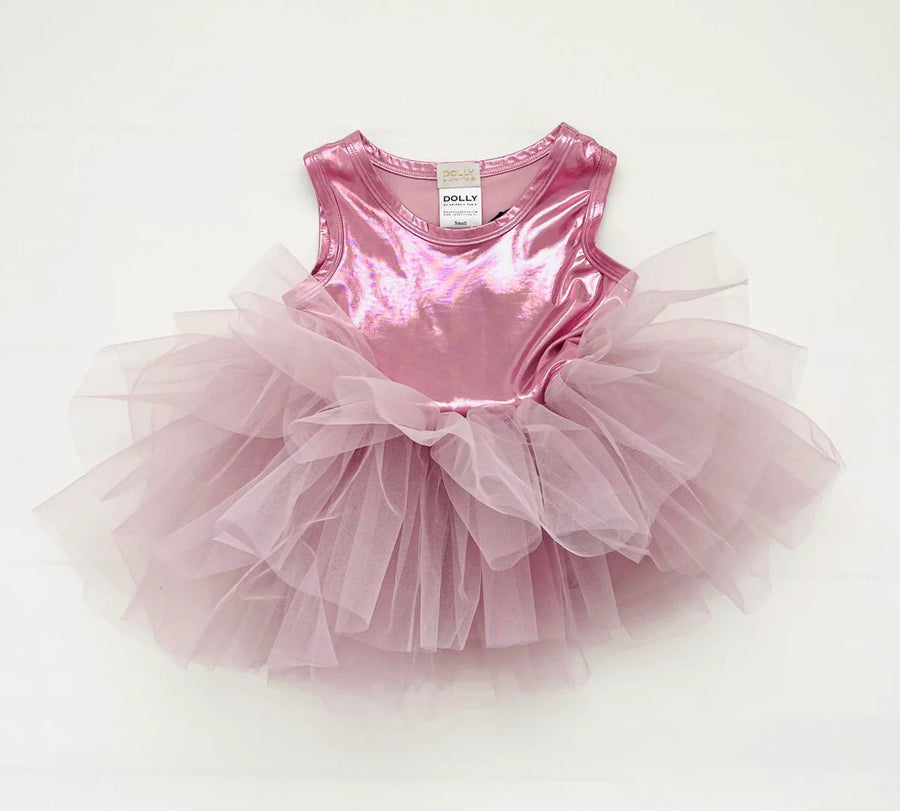 Kjóll -  METALLIC -  TUTU - Pink