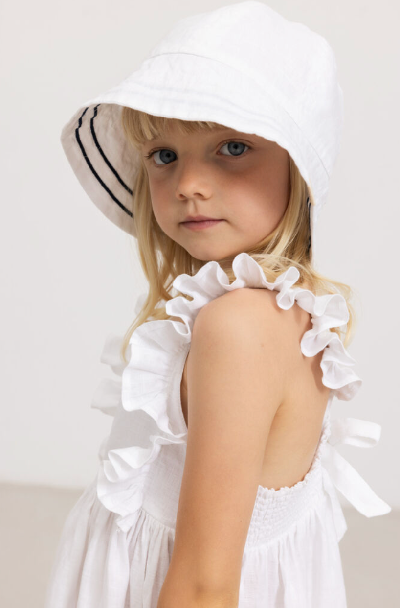 Kjóll - Danita - Linen - White