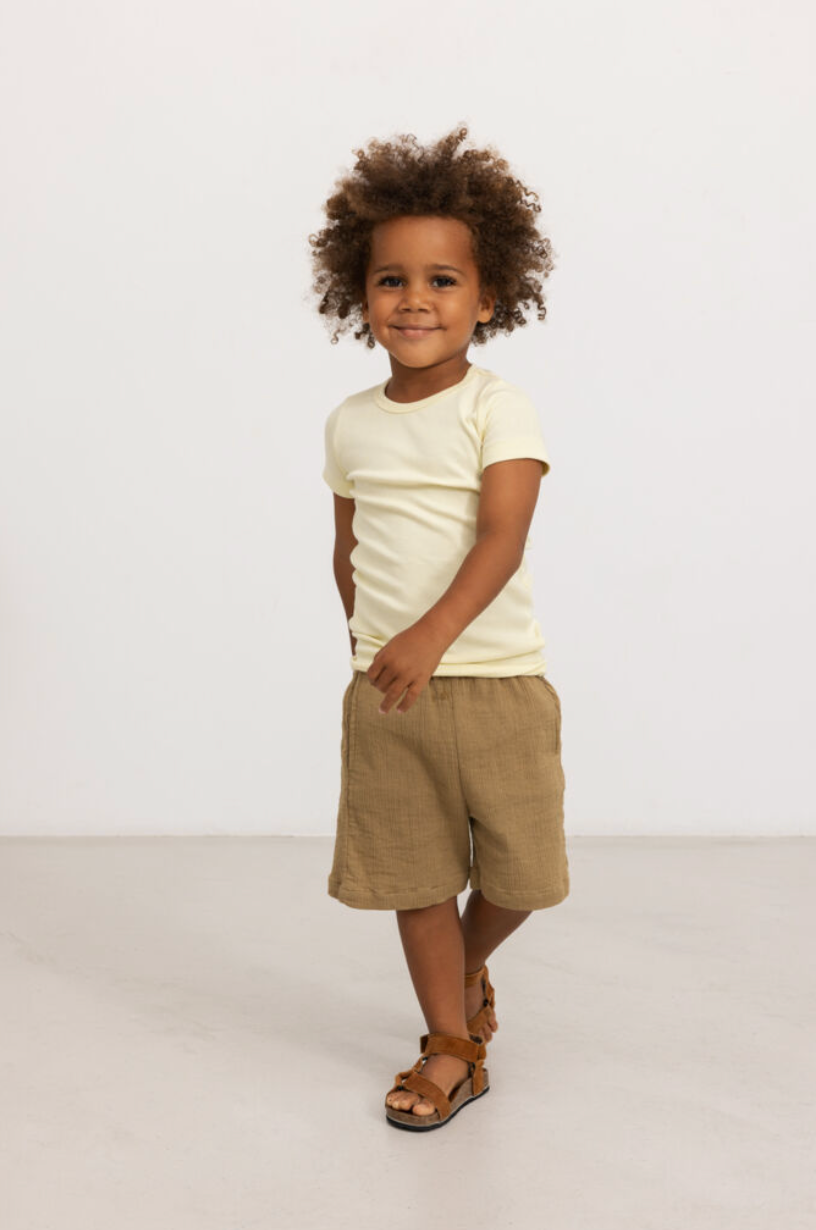 Stuttbuxur - Pal - Linen - Dark Dijon