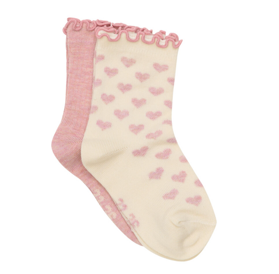 Sokkar - Lace - 2stk - Light Rose