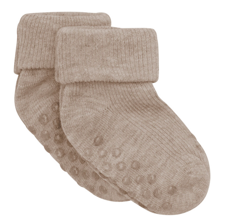 Sokkar - Rib - Gúmmí - 2stk - Silver Mink Melange