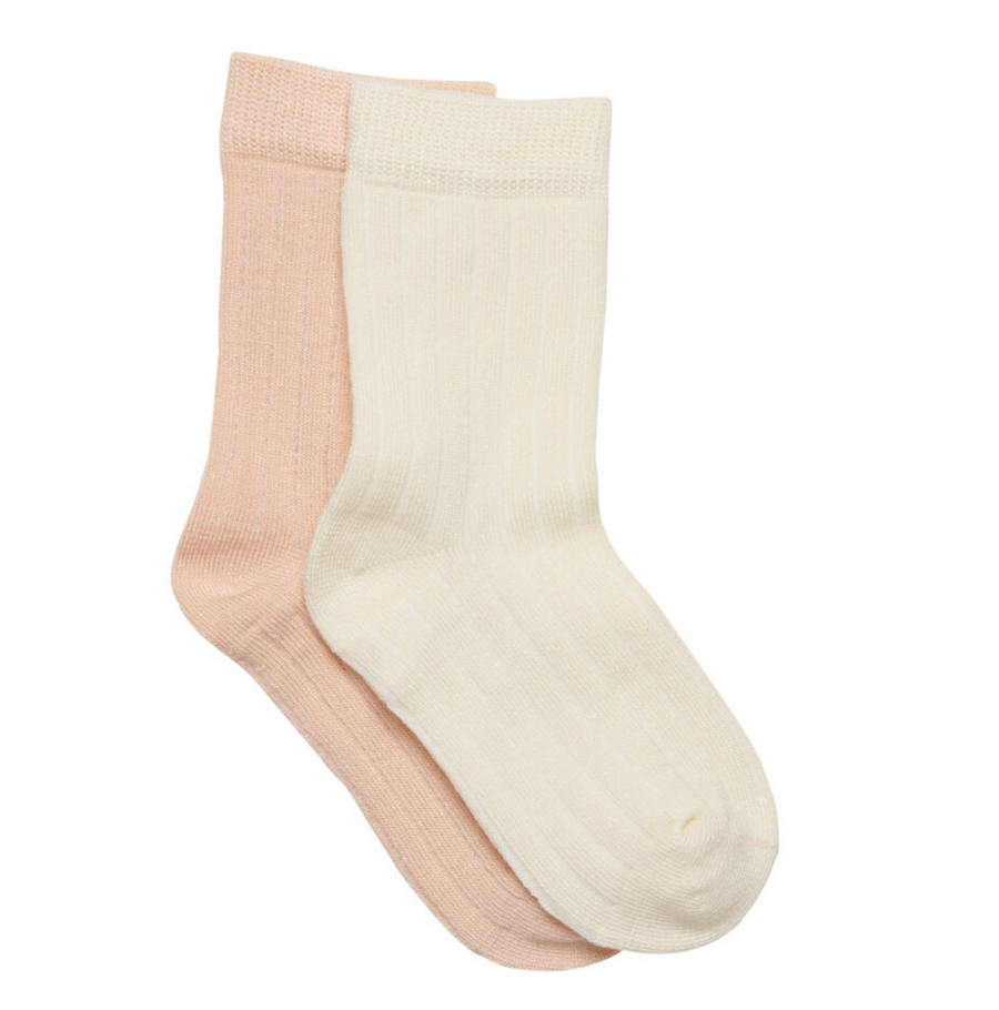Sokkar - Rib - 2stk - Off white
