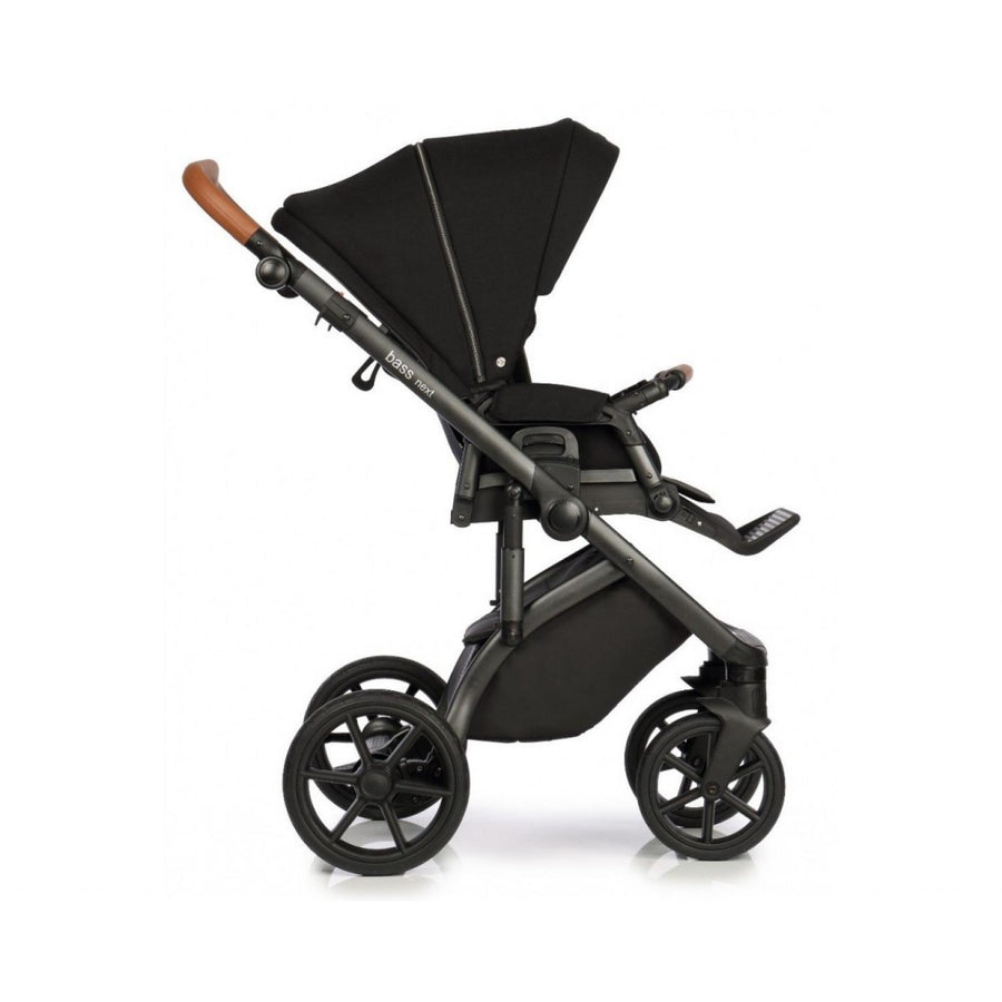 Bass Next Barnavagn - FRÍR Aukahlutapakki (Verðmæti 32.880) - Black/Brown cognac